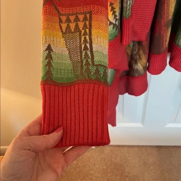 POLO Ralph Lauren Long Draped Open Aztec Southwestern Serape - Picture 7 of 7